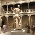 Fotografía del patio renacentista de Vélez-Blanco en el MET Museum, hoy, en Nueva York (Estados unidos). EFE/ Javier Otazu