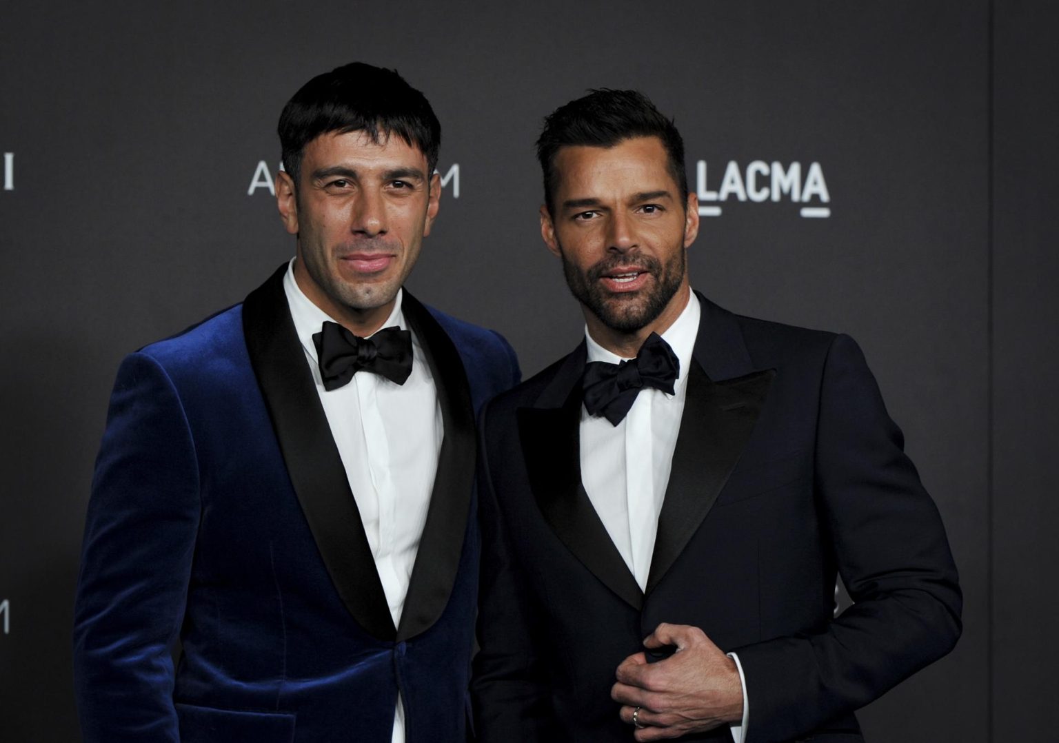 El cantante puertorriqueño Ricky Martin y el pintor sirio de nacionalidad sueca Jwan Yosef. Imagen de archivo. EFE/EPA/CHRISTIAN MONTERROSA