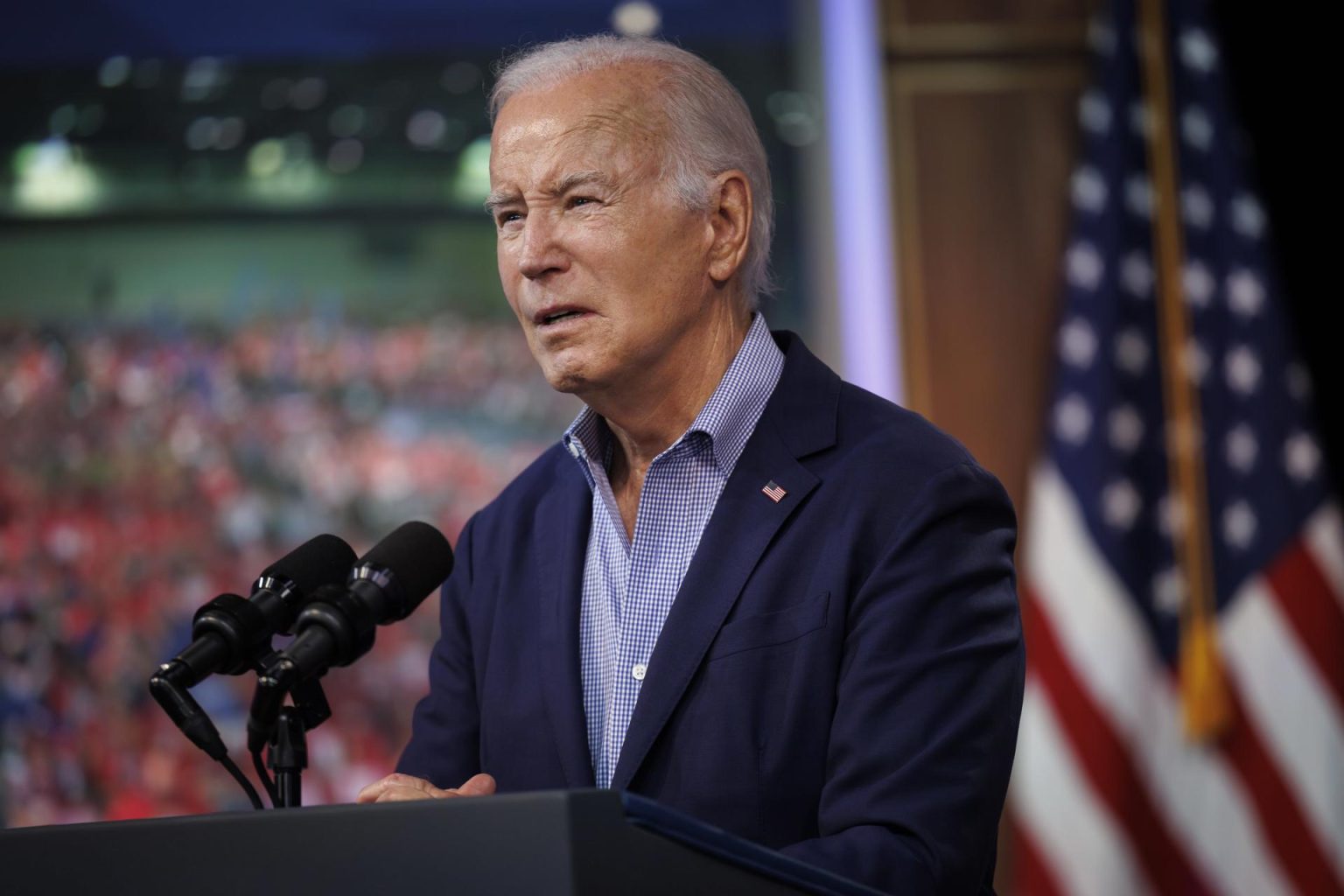 Fotografía de archivo donde aparece el presidente de los Estados Unidos, Joe Biden. EFE/EPA/TING SHEN/PISCINA