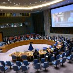 Fotografía cedida por la ONU donde se aprecia una vista general del pleno del Consejo de Seguridad durante su primera reunión sobre inteligencia artificial (IA), hoy en la sede del organismo internacional en Nueva York (EE. UU). EFE/Loey Felipe/ONU /SOLO USO EDITORIAL /NO VENTAS /SOLO DISPONIBLE PARA ILUSTRAR LA NOTICIA QUE ACOMPAÑA /CRÉDITO OBLIGATORIO