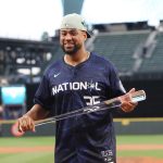 El receptor de la Liga Nacional, Elías Díaz, de los Rockies de Colorado. EFE/EPA/ANTHONY BOLANTE