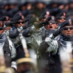 Fotografía que muestra hoy la ceremonia por el cuarto aniversario de la Guardia Nacional en Campo Marte, en la Ciudad de México (México). EFE/ Isaac Esquivel