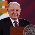 Fotografía cedida por la Presidencia de México del mandatario mexicano, Andrés Manuel López Obrador, durante una rueda de prensa en el Palacio Nacional de Ciudad de México (México). EFE/ Presidencia De México / SOLO USO EDITORIAL/ SOLO DISPONIBLE PARA ILUSTRAR LA NOTICIA QUE ACOMPAÑA (CRÉDITO OBLIGATORIO)