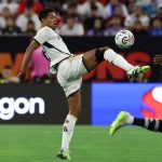 Jude Bellingham del Real Madrid en acción ante el Manchester United, en Houston, Texas (EE.UU.), este 26 de julio de 2023. EFE/EPA/Adam Davis