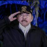 Fotografía de archivo de una captura de una pantalla que muestra al presidente de Nicaragua Daniel Ortega. EFE/Jorge Torres