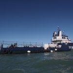 Fotografía de archivo del buque Sea Sheperd el cual monitorea la zona de refugio de la vaquita marina en el Puerto de San Felipe, estado de Baja California (México). EFE/Sáshenka Gutiérrez