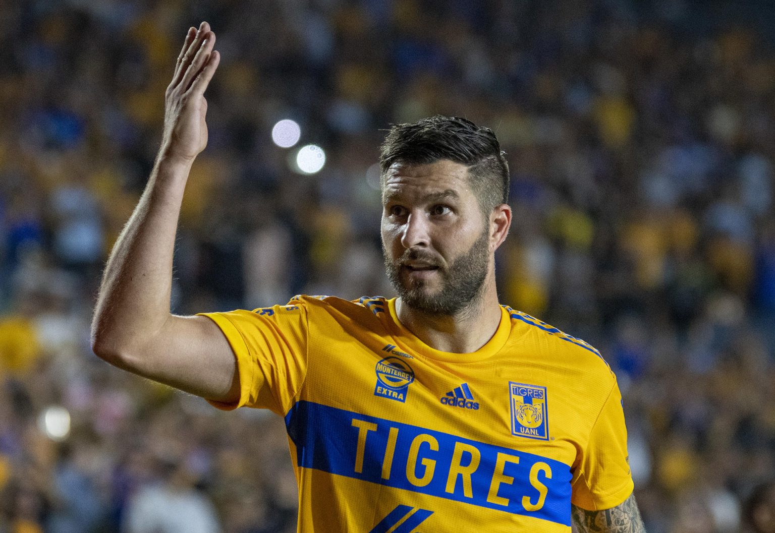 El francés André Pierre Gignac de Tigres UANL, en una fotografía de archivo. EFE/Miguel Sierra