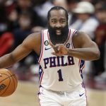 Foto de archivo del jugador James Harden de los Philadelphia 76ers. EFE/ David Maxwell