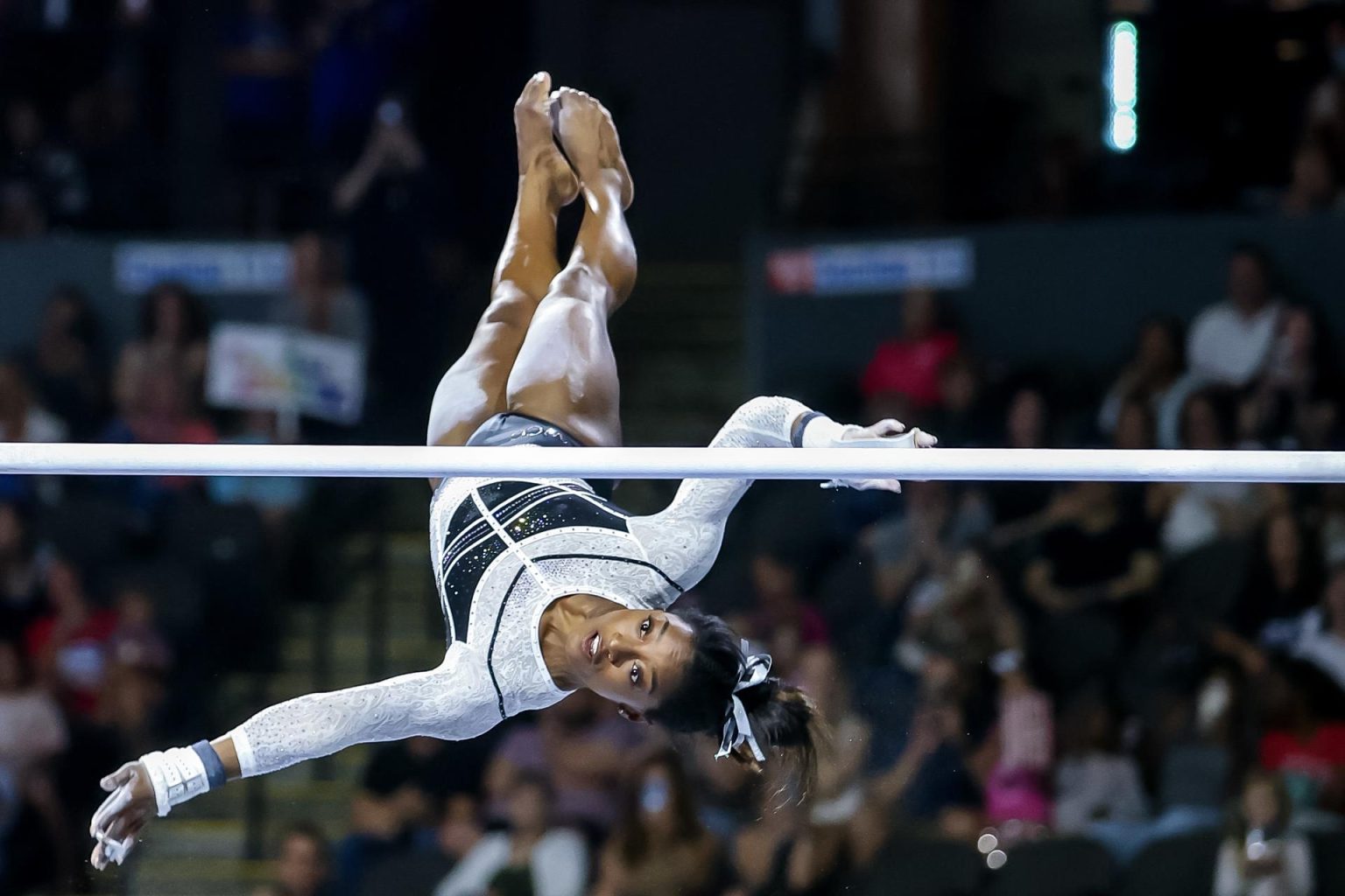 La gimnasta estadounidense Simone Biles. EFE/EPA/ALEX WROBLEWSKI