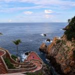 Fotografía de la playa la Quebrada, el 29 de agosto de 2023, en el balneario de Acapulco, estado de Guerrero (México). EFE/ David Guzmán