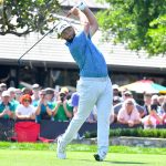 Fotografía de archivo en la que se registró al golfista español Jon Rahm, durante un torneo, en Orlando (Florida, EE.UU:). EFE/Gerardo Mora