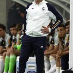 El entrenador del club español de fútbol Real Madrid, el italiano Carlo Ancelotti, fue registrado el pasado 26 de julio, durante un partido amistoso contra el Manchester United, en Houston (Texas, EE.UU.). EFE/Adam Davis