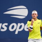 Alejandro Davidovich Fokina de España contra Juan Manuel Cerundolo de Argentina en el Campeonato Abierto de Tenis de EE.UU., este 30 de agosto de 2023. EFE/EPA/Will Oliver