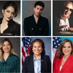 Composición de fotografías personales cedidas por la Asociación de la Industria de la Grabación de Estados Unidos (RIAA) donde aparecen la cantante Gloria Estefan (arriba-i), el cantante Sebastián Yatra(arriba-v), el productor musical, Emilio Estefan (arriba-d), la vicepresidenta ejecutiva y directora ejecutiva de operaciones de Latin Iberia en Sony Music Entertainment, María Fernández (abajo-i), la congresista por Texas, Verónica Escobar (abajo-c) y la congresista por Florida, María Elvira Salazar (abajo-d). EFE/RIAA /SOLO USO EDITORIAL /NO VENTAS /SOLO DISPONIBLE PARA ILUSTRAR LA NOTICIA QUE ACOMPAÑA /CRÉDITO OBLIGATORIO