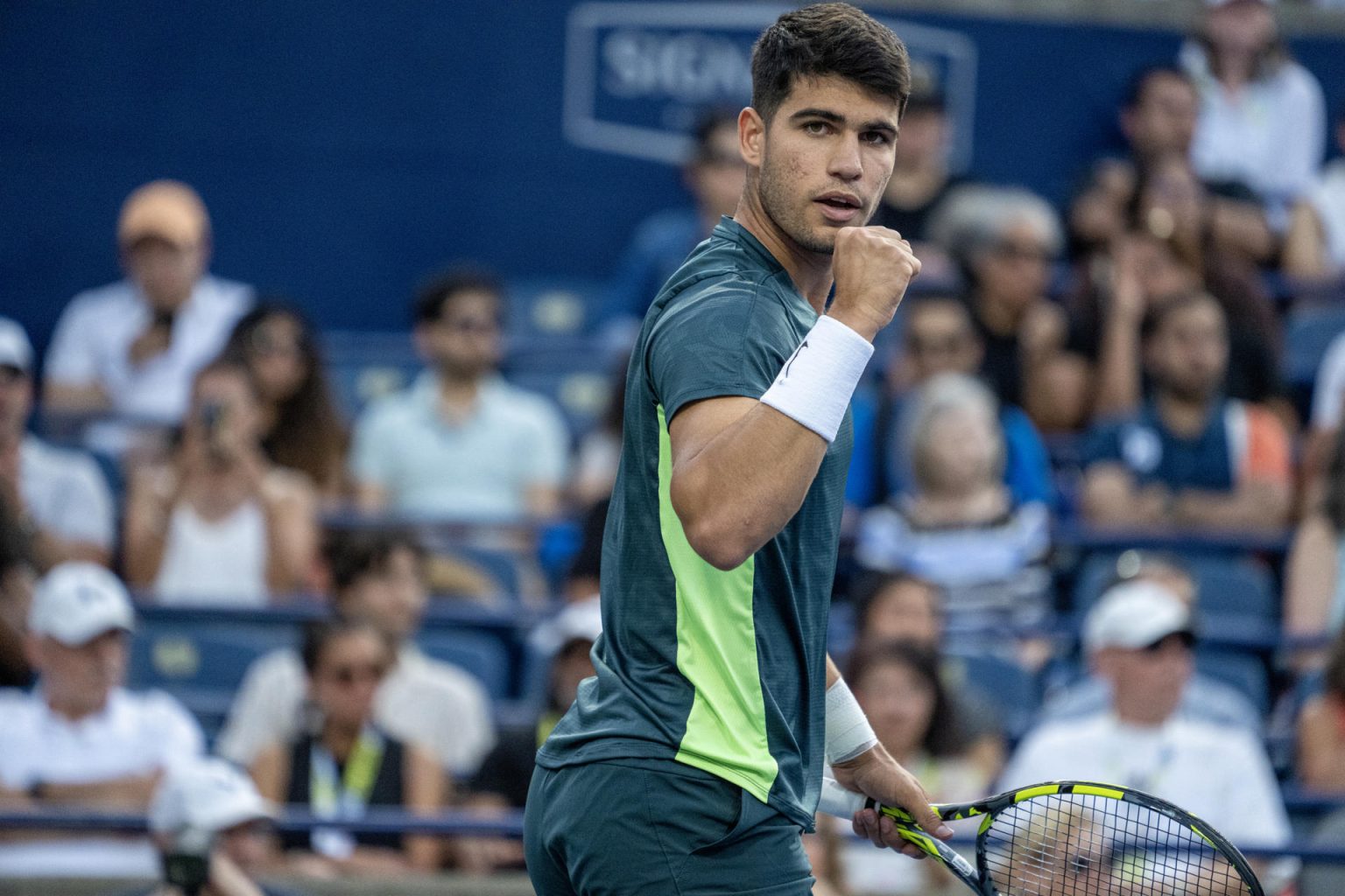 El español Carlos Alcaraz en el Abierto de Canadá en Toronto (Canadá), en una fotografía de archivo. EFE/ Julio César Rivas