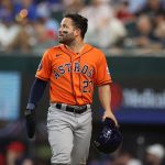 El jugador de los Houston Astros José Altuve, en una fotografía de archivo. EFE/EPA/Adam Davis