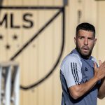 Jordi Alba asiste a su primera sesión de entrenamiento con el Inter Miami en el Florida Blue Training Center. EFE/EPA/CRISTOBAL HERRERA-ULASHKEVICH