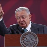 El presidente de México, Andrés Manuel López Obrador, habla hoy durante su conferencia de prensa matutina en Palacio Nacional, en Ciudad de México (México). EFE/Sáshenka Gutiérrez