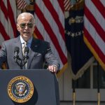 El presidente de Estados Unidos, Joe Biden, habla en conferencia de prensa en la Casa Blanca, en Washington (EE.UU.), este 1 de septiembre de 2023. EFE/EPA/Shawn Thew