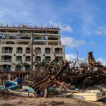 Fotografía hoy, de zonas afectadas por el paso del huracán Otis, en el balneario de Acapulco, en el estado de Guerrero (México). EFE/David Guzmán