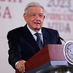 Fotografía cedida hoy por la presidencia de México del mandatario mexicano, Andrés Manuel López Obrador, durante una rueda de prensa en Palacio Nacional de la Ciudad de México (México). EFE/Presidencia de México/SOLO USO EDITORIAL/SOLO DISPONIBLE PARA ILUSTRAR LA NOTICIA QUE ACOMPAÑA(CRÉDITO OBLIGATORIO)