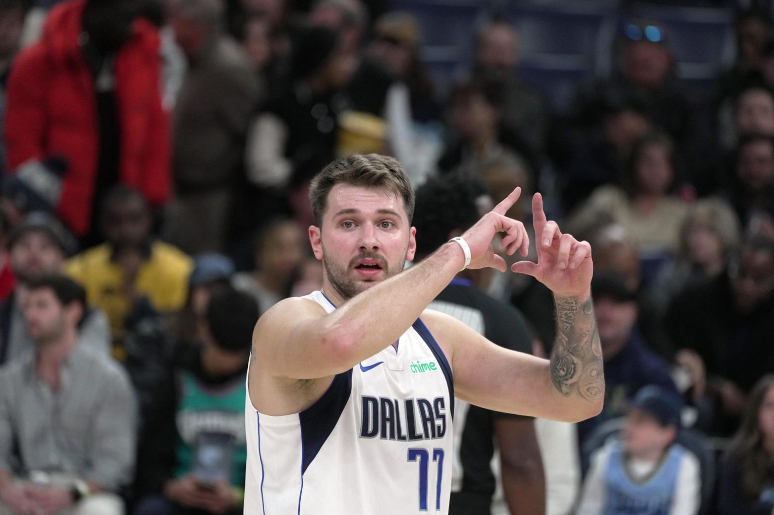 Luka Doncic de los Dallas Mavericks, en una fotografía de archivo. EFE/Karen Pulfer Focht