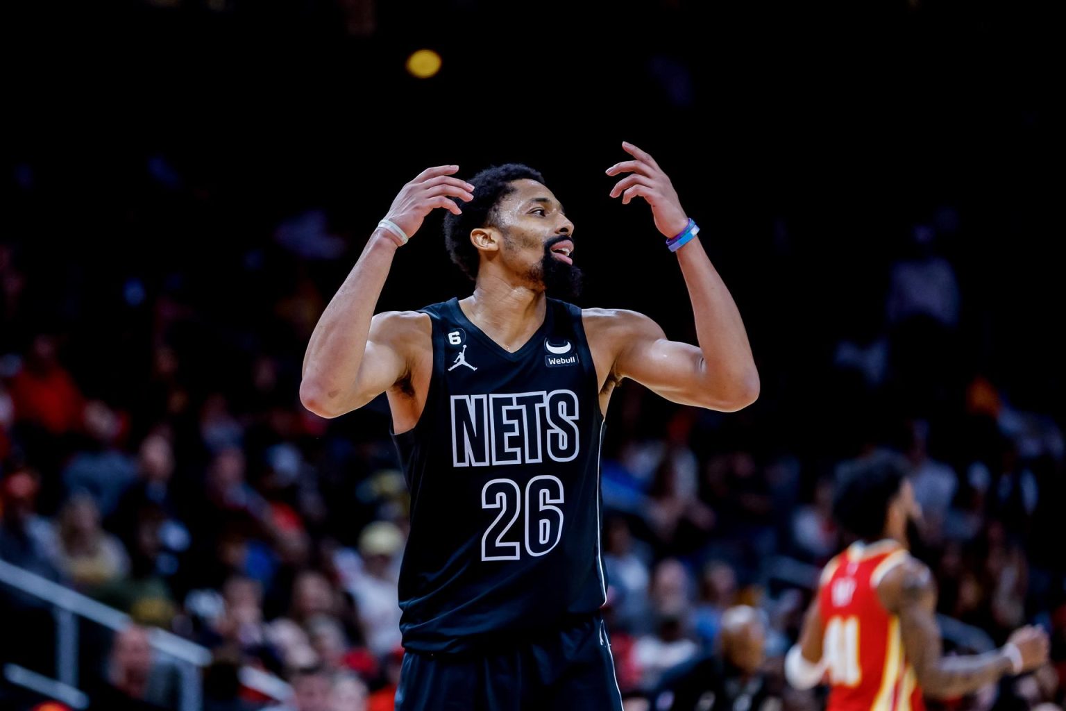 El guardia de los Brooklyn Nets, Spencer Dinwiddie, en una fotografía de archivo. EFE/EPA/ERIK S. MENOR