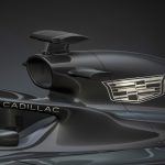 Fotografía cedida por General Motors (GM) donde se aprecia un detalle de un bólido de Fórmula 1 de la marca Cadillac que participará en la F1 junto con la nueva escudería Andretti Cadillac F1. EFE/GM