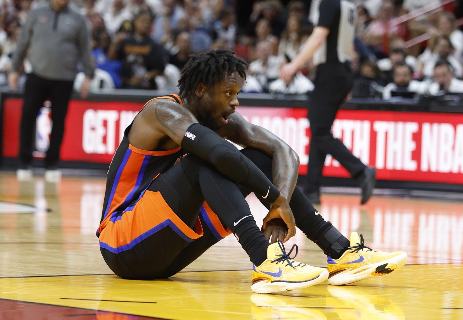 Julius Randle de los New York Knicks, en una fotografía de archivo. EFE/EPA/RHONA WISE