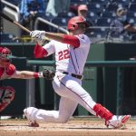 El jugador de la MLB, Juan Soto, en una fotografía de archivo. EFE/EPA/Michael Reynolds