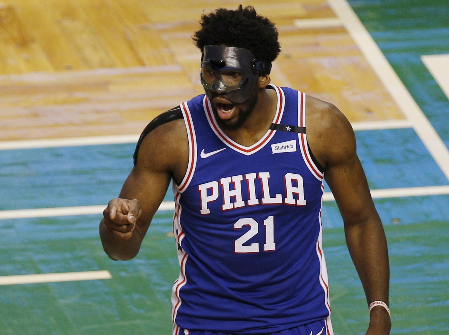 El jugador de los Philadelphia 76ers Joel Embiid, en una imagen de archivo. EFE/CJ GUNTHER/