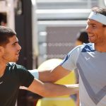 Los tenistas españoles Rafael Nadal y Carlos Alcaraz, en una fotografía de archivo. EFE/Emilio Naranjo