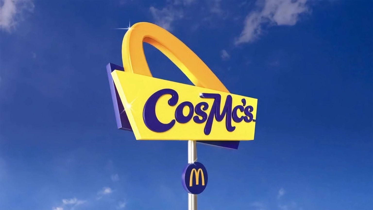 Fotografía cedida por McDonald's donde se aprecia el logo de CosMc's, una franquicia propia ambientada en el espacio y que se centrará en la 'exploración de bebidas' y combinación de sabores 'atrevidos e inesperados' con colores vibrantes. EFE/McDonald's /SOLO USO EDITORIAL /NO VENTAS /SOLO DISPONIBLE PARA ILUSTRAR LA NOTICIA QUE ACOMPAÑA /CRÉDITO OBLIGATORIO