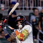 El venezolano Ronald Acuña Jr. de los Bravos de Atlanta, en una fotografía de archivo. EFE/Erik S. Lesser