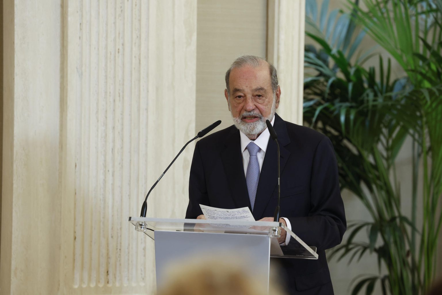 Fotografía de archivo del empresario mexicano Carlos Slim. EFE/ J.J. Guillén