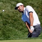 Fotografía de archivo en la que se registró al golfista estadounidense Scottie Scheffler, durante un torneo, en Ponte Vedra Beach (Florida, EE.UU.). EFE/Erik S. Lesser