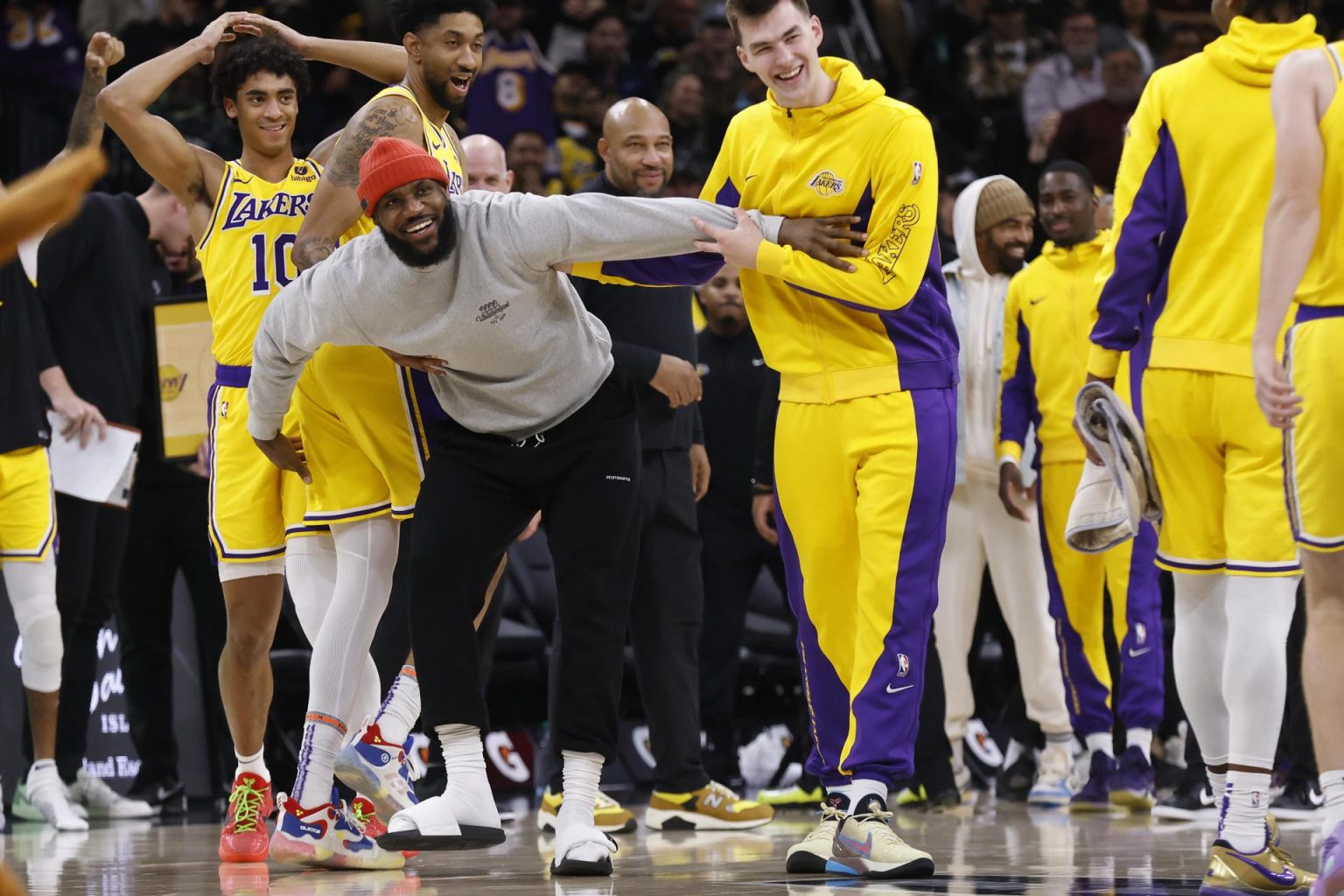 El alero de Los Angeles Lakers, LeBron James. EFE/EPA/ADAM DAVIS SHUTTERSTOCK OUT