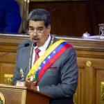 El presidente venezolano, Nicolás Maduro, presenta su rendición de cuentas ante la Asamblea Nacional (AN, Parlamento), de contundente mayoría oficialista, hoy, en Caracas (Venezuela). Imagen de archivo. EFE/ Rayner Peña R.