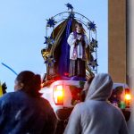 Vista hoy de una imagen de San Juan Bosco, durante las celebraciones religiosas por su día en la ciudad de Tijuana (México). EFE/Joebeth Terríquez