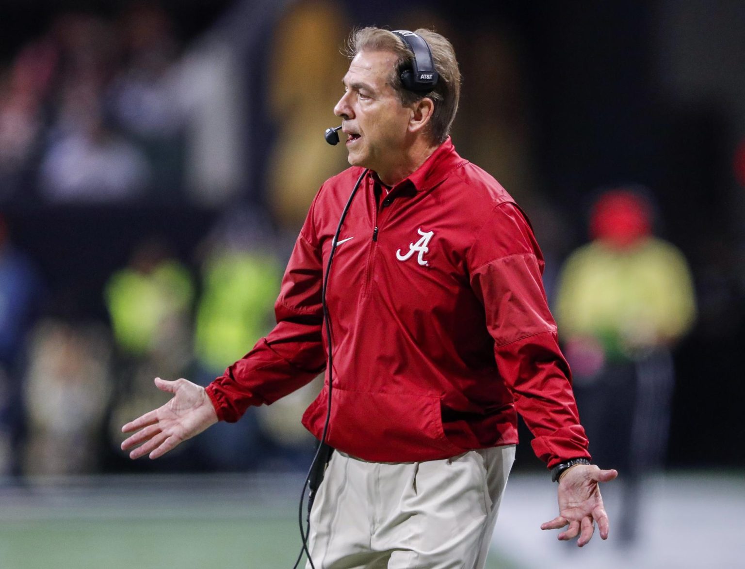 Imagen de archivo del entrenador de Alabama, Nick Saban. EFE/ERIK S. LESSER