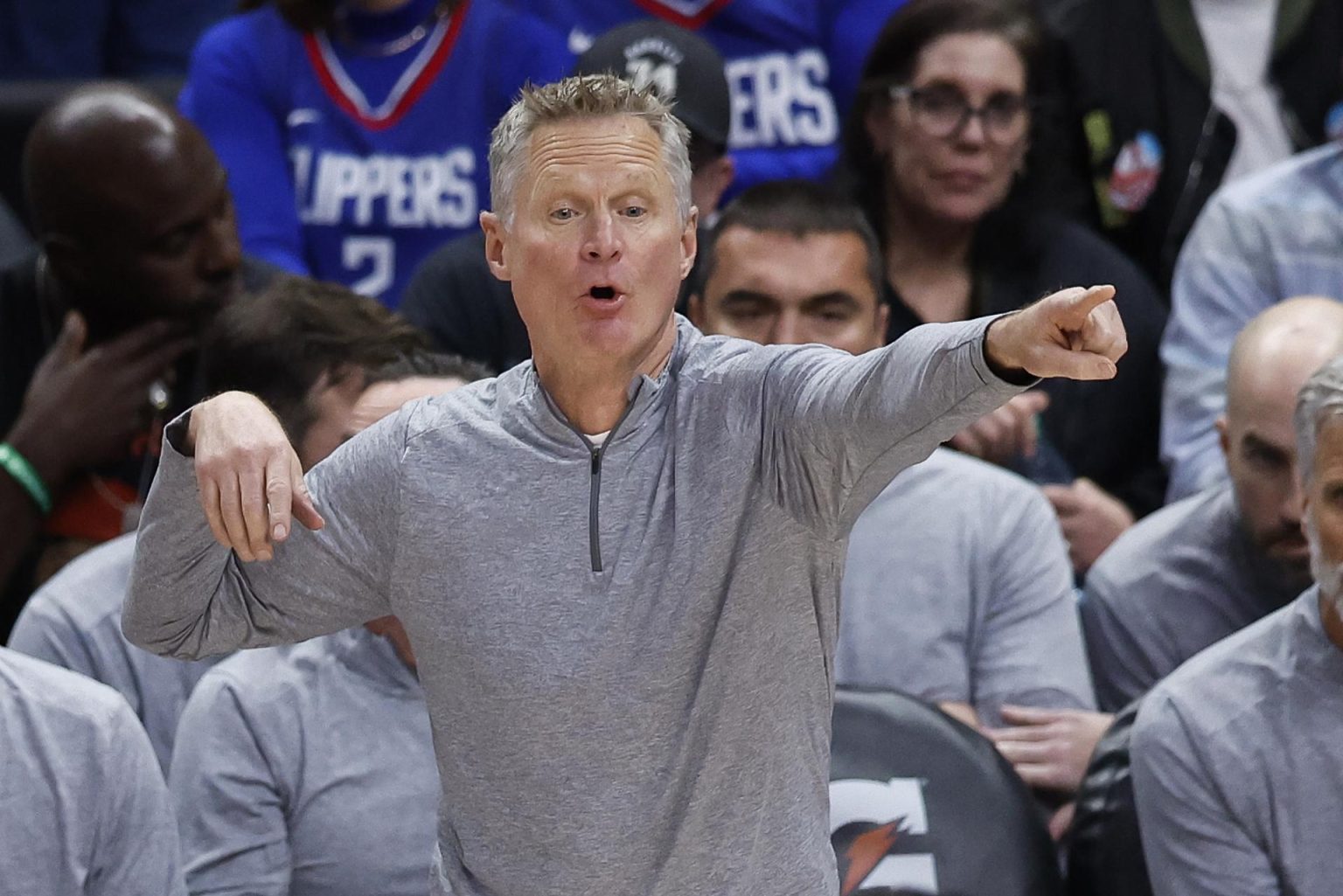 Imagen de archivo del Steve Kerr, técnico de los Golden State Warriors. EFE/EPA/CAROLINE BREHMAN