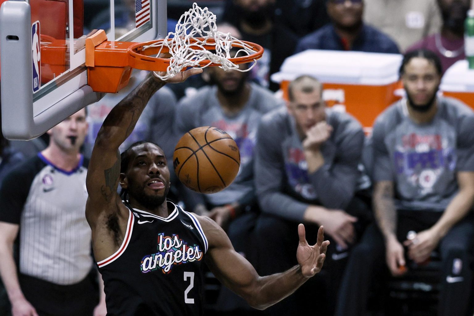 Kawhi Leonard de Los Ángeles Clippers, en una fotografía de archivo. EFE/Etienne Laurent