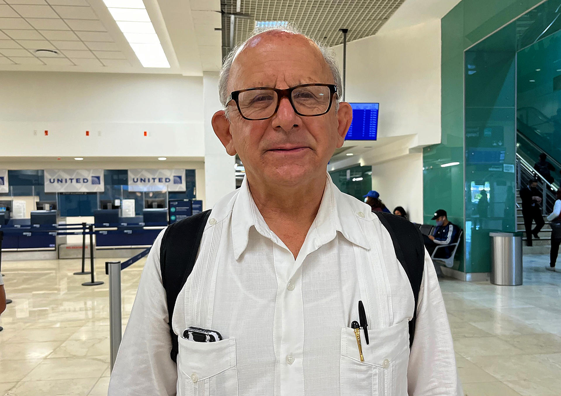 Fotografía de archivo de fechada el 5 de agosto de 2022 que muestra al director general del Instituto Nacional de Antropología e Historia, Diego Prieto Hernández, durante una entrevista con EFE, en Mérida, Yucatán (México). EFE/ Martha López-Huan
