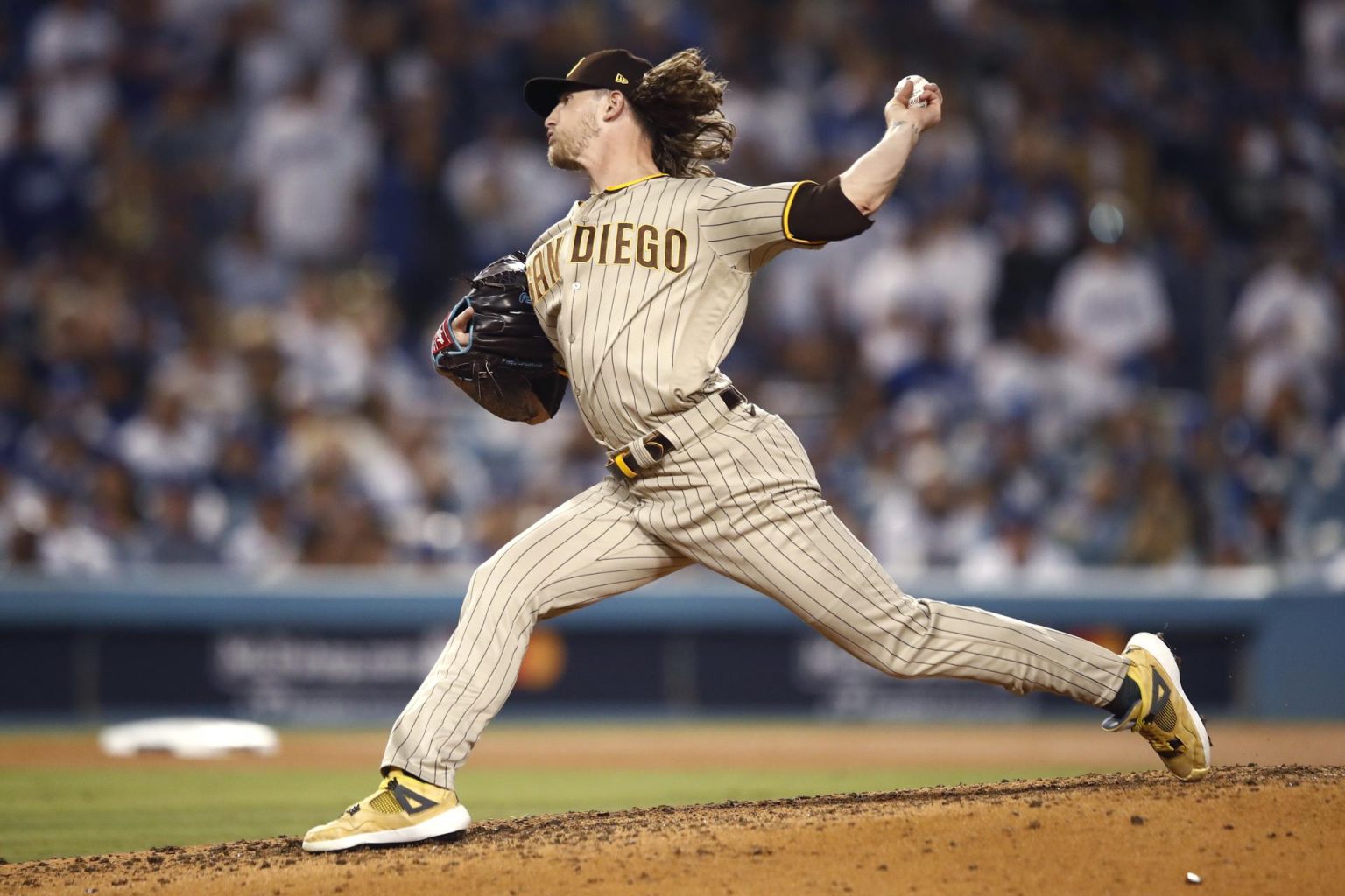 El estelar cerrador zurdo Josh Hader, en una fotografía de archivo. EFE/Caroline Brehman