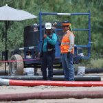 Personal de emergencia trabajan en el rescate de los 10 mineros atrapados en una mina, en el municipio de Sabinas (México). Imagen de archivo. EFE/ Antonio Ojeda