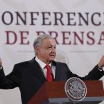 El presidente de México, Andrés Manuel López Obrador, habla este miércoles durante una conferencia de prensa matutina en Palacio Nacional de la Ciudad de México (México). EFE/ Mario Guzmán