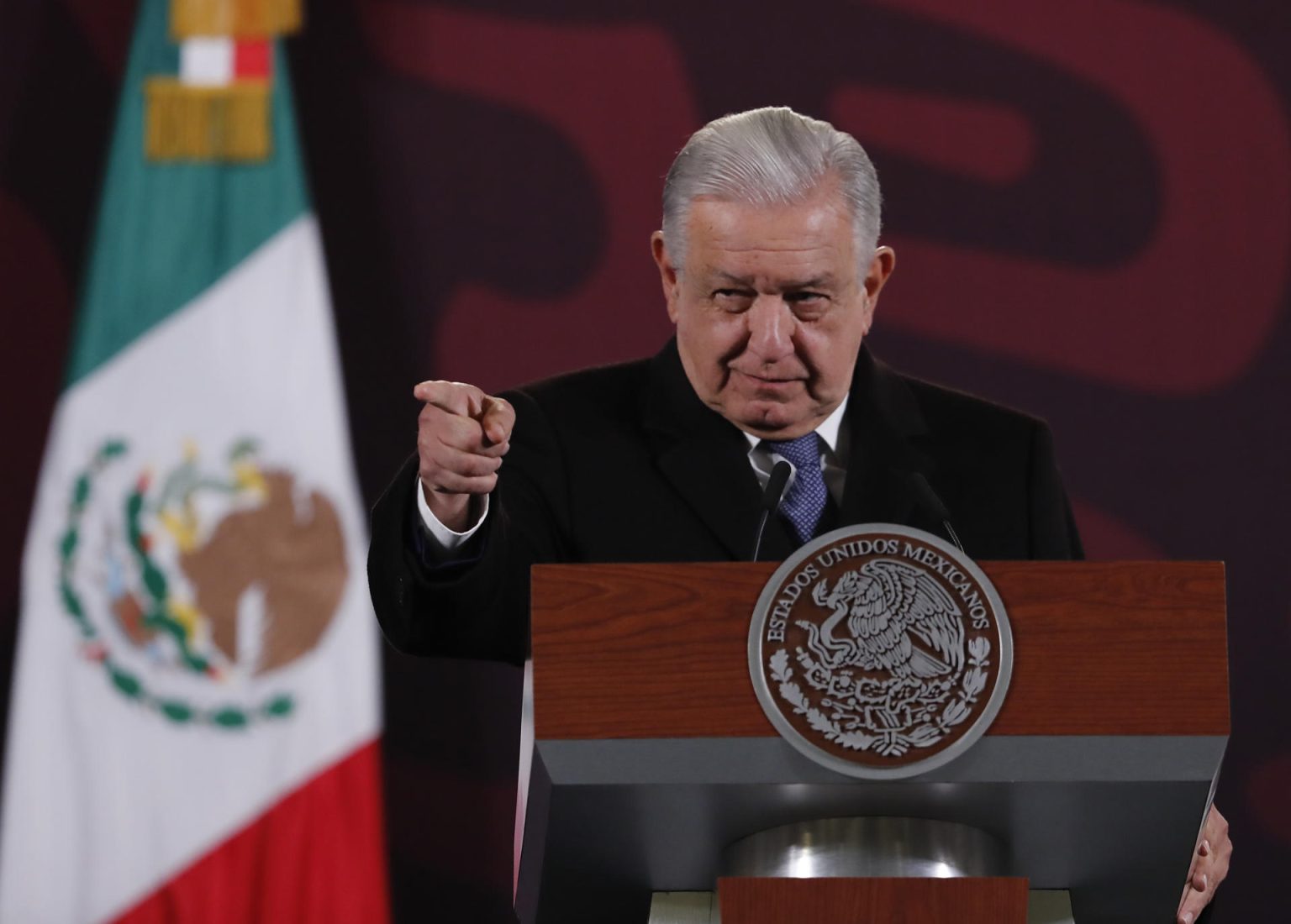 El presidente de México, Andrés Manuel López Obrador, participa este martes, durante una rueda de prensa matutina en Palacio Nacional de la Ciudad de México (México). EFE/ Mario Guzmán