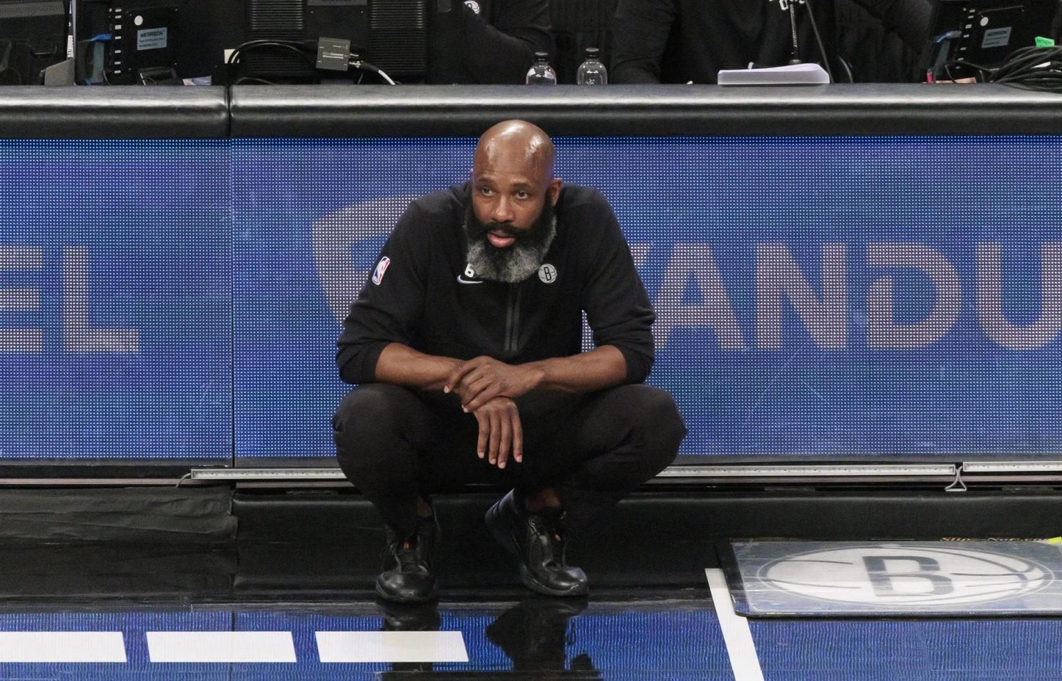 Fotografía de archivo del técnico de los Brooklyn Nets, Jacque Vaughn. EFE/EPA/JUSTIN LANE