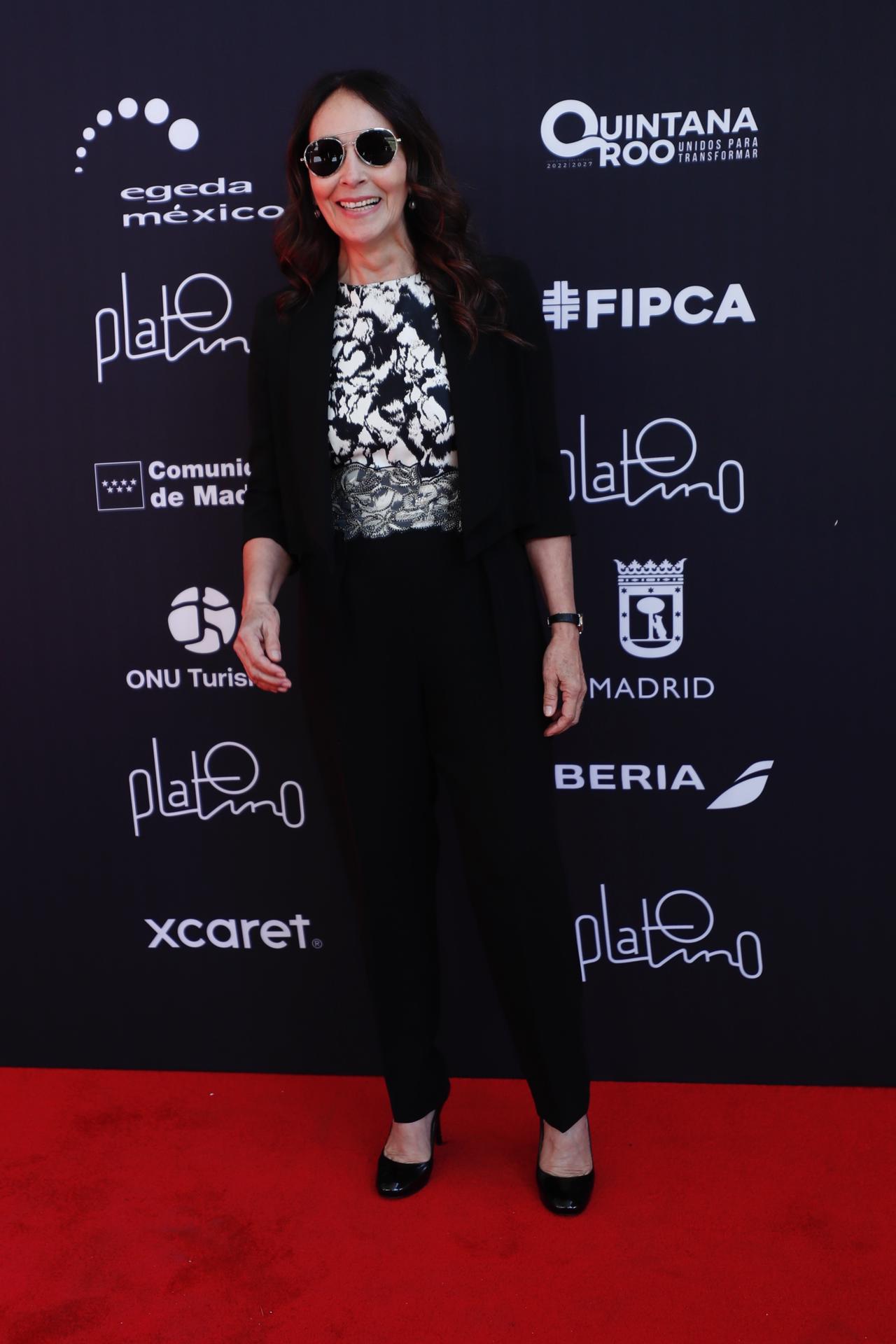 La actriz Blanca Guerra, posa este jueves, durante la alfombra roja del anuncio a los nominados de los Premio Platino, en Ciudad de México (México). EFE/Sáshenka Gutiérrez
