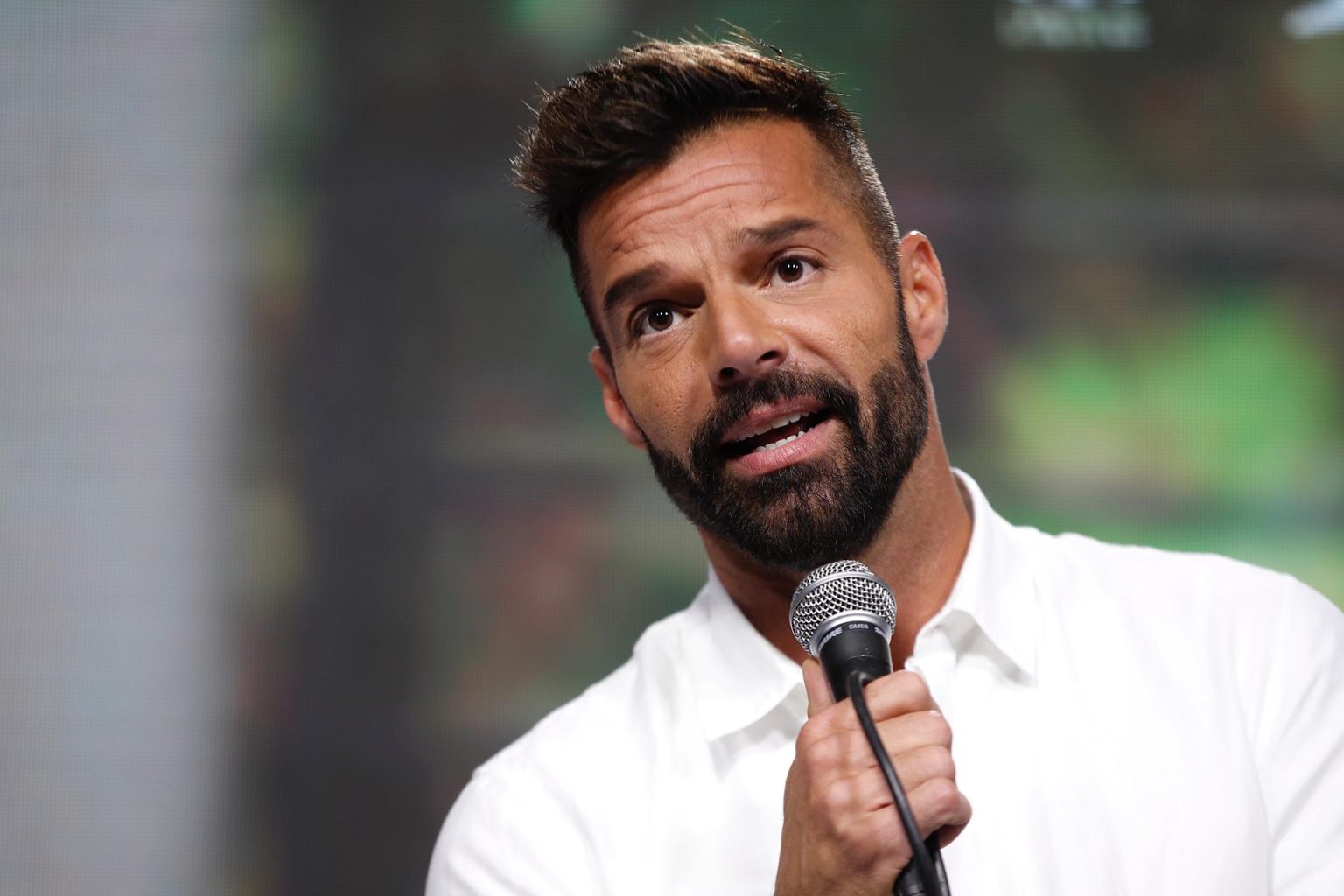 Fotografía de archivo del cantante puertorriqueño Ricky Martin. EFE/Alberto Valdés